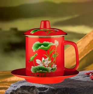 【厂家直接生产】中国红瓷,红瓷花瓶,红瓷笔,陶瓷杯, 材质:骨瓷加工